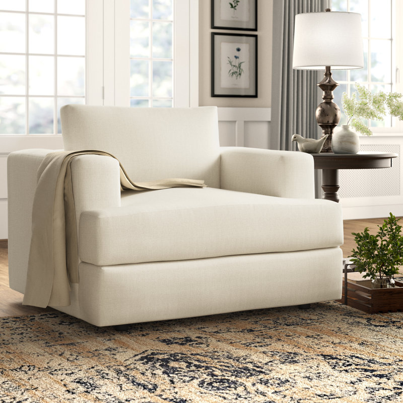 Cayden Upholstered Chair And A Half, Conversation Pearl Basketweave