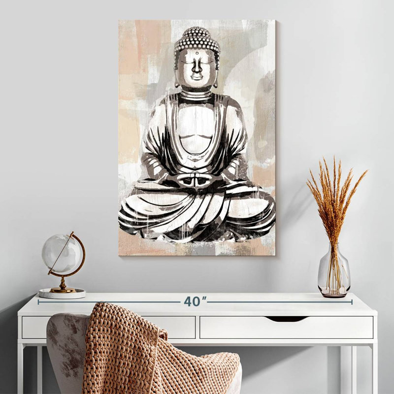 Adella Silver Buddha, 30" H x 20" W