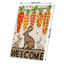 Drapeau Welcome Carot Bunnies, pour intérieur et extérieur, 70 x 47-2083536598