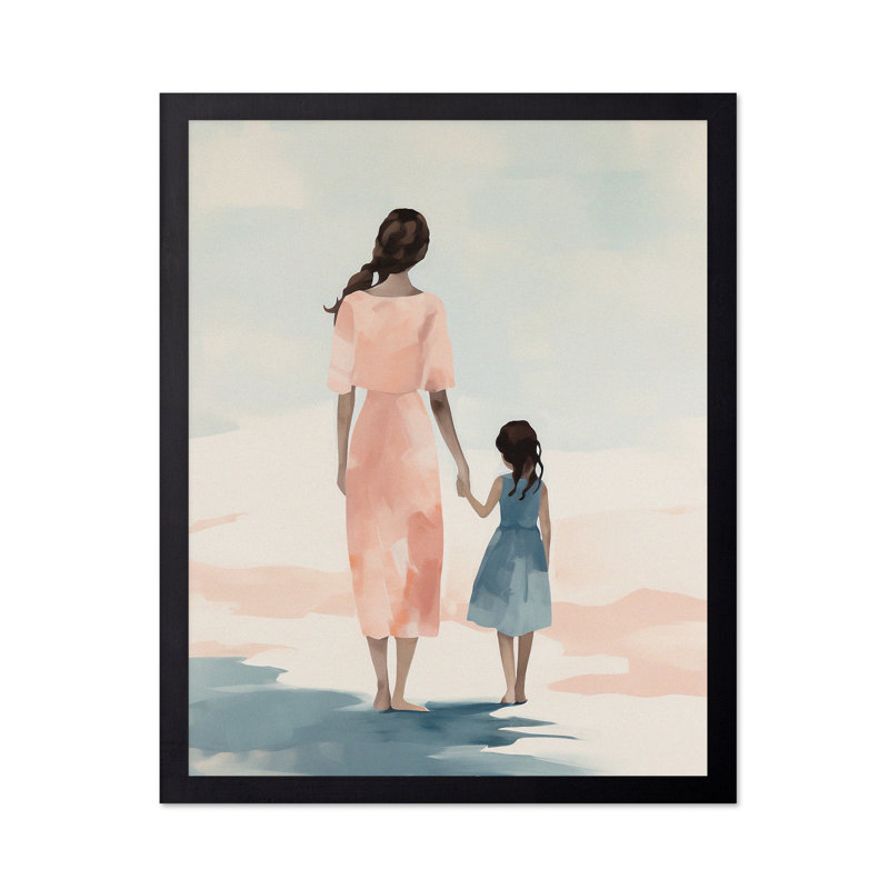 Mother and Daughter No2, Black Framed, Poster, 18"H x 24"W