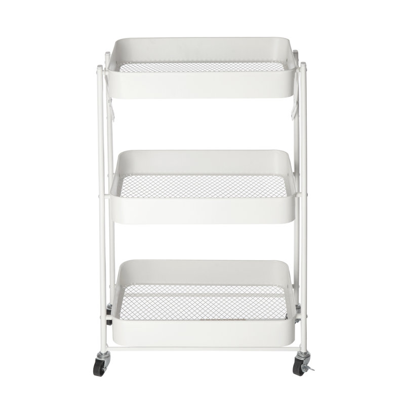 30.5 in. H x 17.8 in. W Utility Cart, White