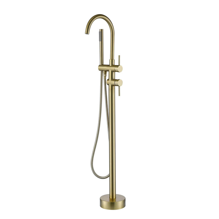 2 Handle Freestanding Tub Filler with Diverter