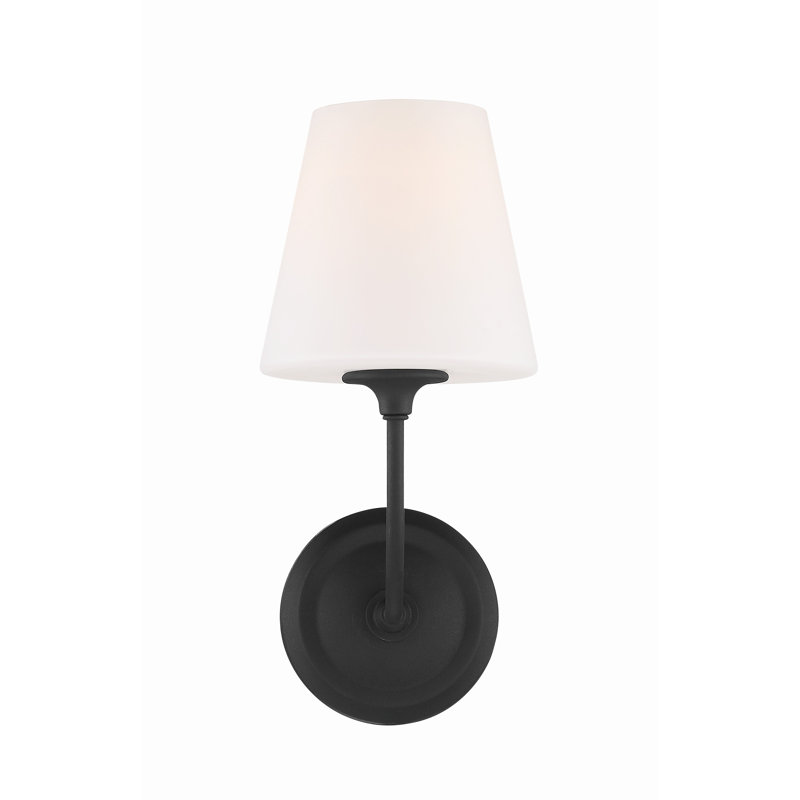 Libby 1 - Light Armed Sconce, Black Forged