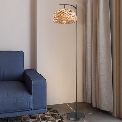 Alikah 160cm Black Reading Floor Lamp