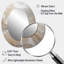 Or et gris Linear Expressions V - décor de miroir mural ovale doré-1024766252