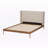 Ellerman Wingback mid-century look, King Bed, Light Beige 81.77'' W X 86.47'' L X 46.04" H-2073573516-2073162133