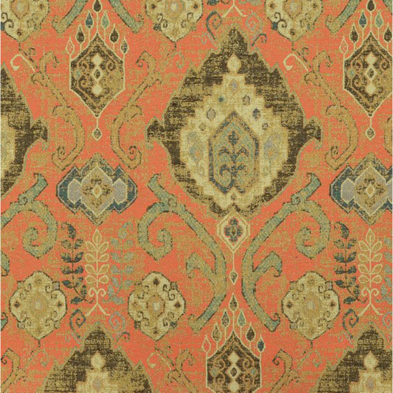 Coussin Plutus Romero, 26 po x 26 po, Terra Cotta