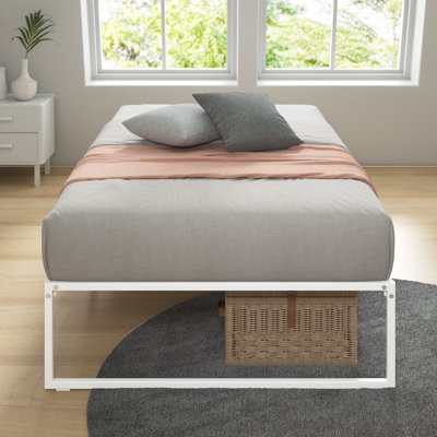 Corbe Modern Metal Bed Frame with Heavy Duty Steel Slat Support 