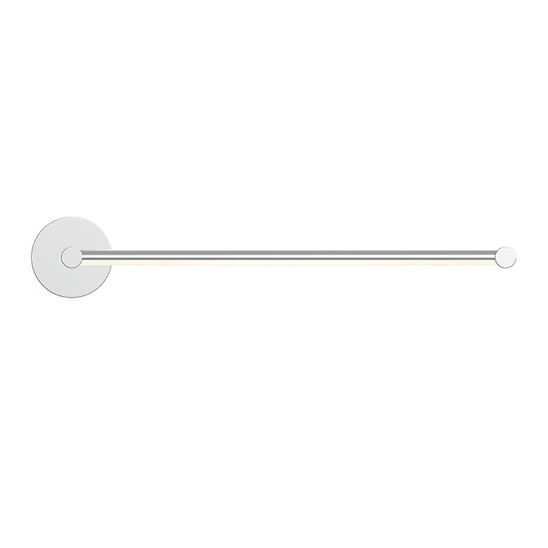 Éclairage pour salle de bain cylindrique à 2 lumières DEL Purolinear 360 ™, Chrome poli, H 1,25 po x l 73,25 po x P 2,75 po
