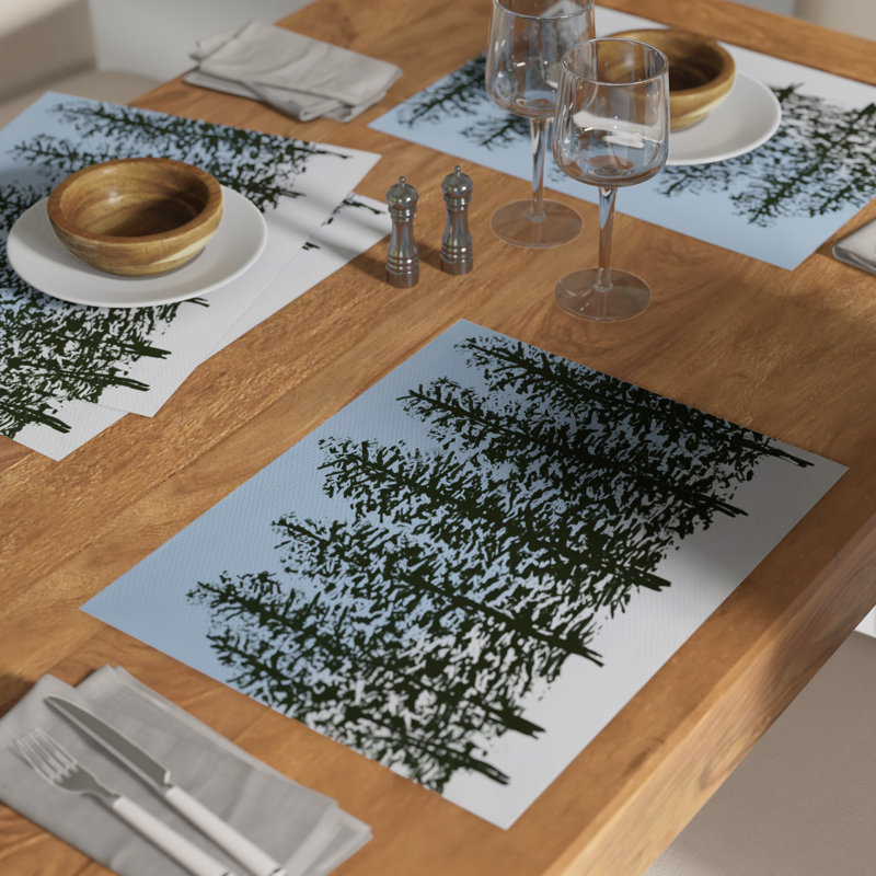 Polyester Rectangle Placemat, Green