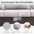 Naresa 3-Piece Outdoor Wicker Sofa Set  3-Seat Rattan Sofa & Ottomans Set-357736547