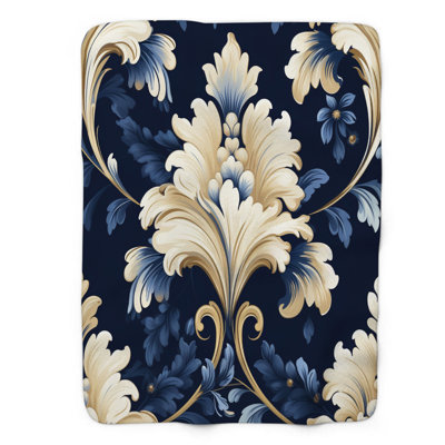 Baroque Styles - Couverture sherpa de qualité supérieure 1 pièce