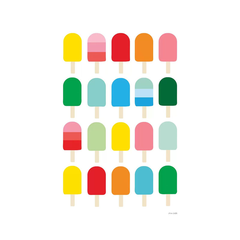 Popcycle Fun by Ann Kelle - Wrapped Canvas Print, 152.5 cm H x 101.5 cm W