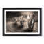 Trio of Elephants in Abstract - Picture Frame Graphic Art Print-55765061-55765055