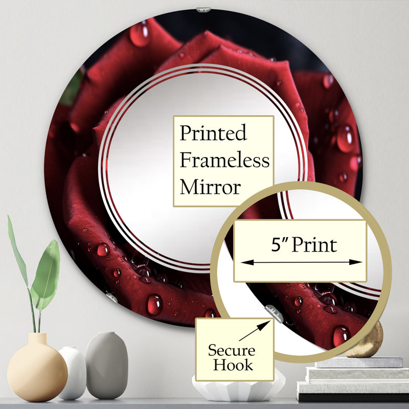 Miroir mural Andrejus, 24 po x 24 po