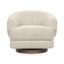 Fauteuil d'appoint pivotant rembourré Chassia