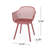 Outdoor Poppy Chair: Weather-, Stable, Red Polypropylene, 23.2 In.D X 21 In.W 32 In.H, Minimalist Chair For Space: Modern, In.H-267229988