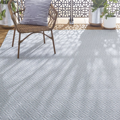 Tapis intérieur / extérieur bleu Pawling