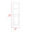 Arctic Linen Cabinet, With Four Shelves, Single Door Cabinet-591469454