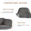 48.5cm H Fabric Upholstered Dining Chair with Arm-497127442