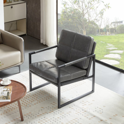 Fauteuil de conférence en similicuir Rouidate