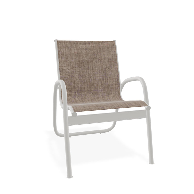 Fauteuil de patio Gardenella, Neige texturée, Fenouil Augustine Sunbrella®