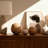 Set of 3 Decorative Orbs - Contemporary Rustic Brown Wooden Round Orb Decor - Home or Office Table Accent Decoration - Home Gift Idea