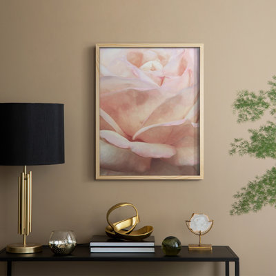 Soft Flower Petals I Framed Print - Solid Wood