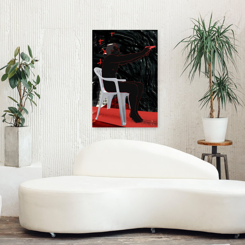 Art contemporain, art contemporain abstrait, H 36 po x l 24 po