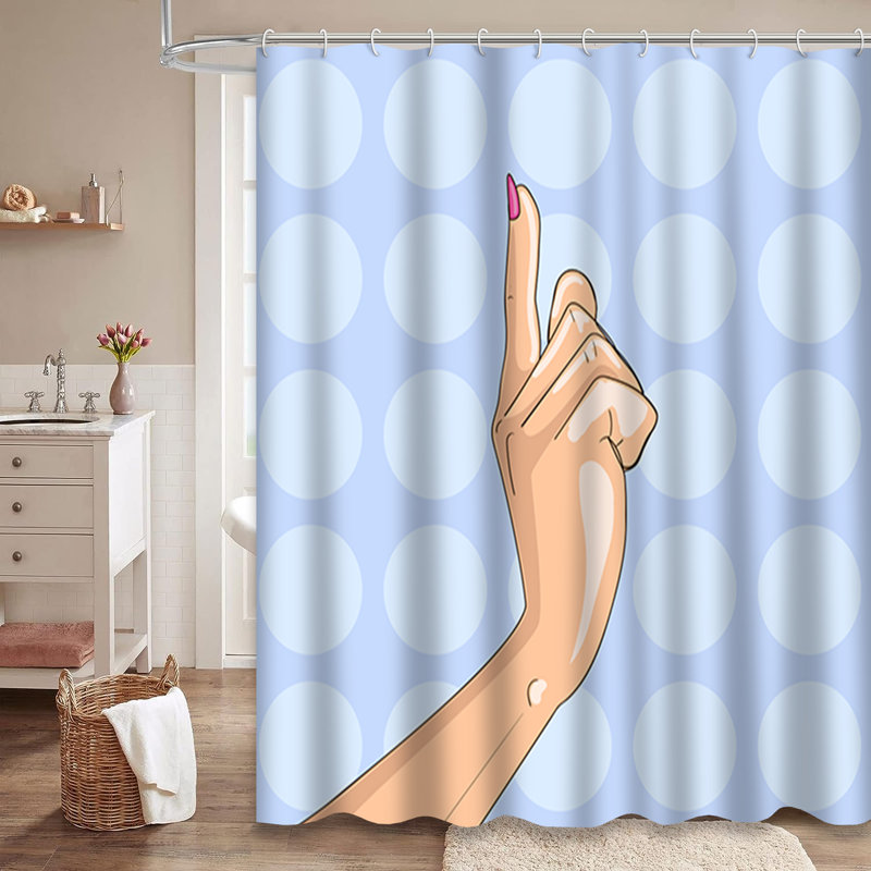 Rideau de douche Pop Art Comic, L 72 po x l 84 po