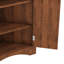 Armoire de rangement autoportante triangulaire avec tablettes réglables-566482388