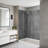 60"W x 32"D x 80"H Shower Wall Panel Surround Kit 3-Piece, Glue-Up Acrylic with 4 Trim Pieces, Trimmable Waterproof Wall Panels for Walk-in Shower-126287969-126555097
