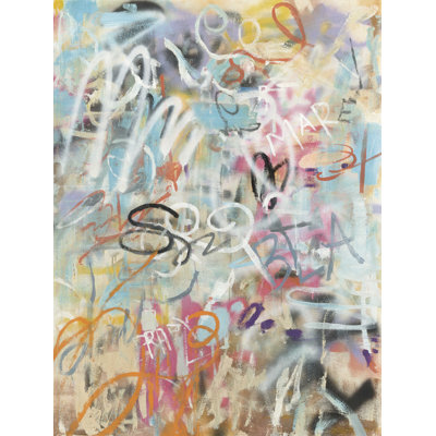 Graffiti Love Muted by Danhui Nai - Wrapped Canvas Print
