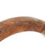 Constantino Mango Wood Circle Geometric Decorative Brown Sculpture with Marble Stand