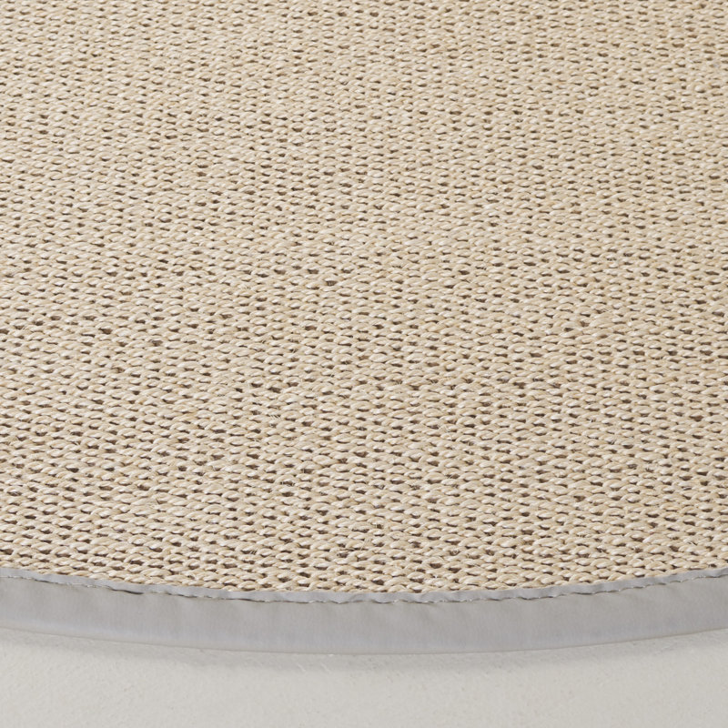 Natural Fiber 140 Area Rug In Marble / Beige, Round 6'