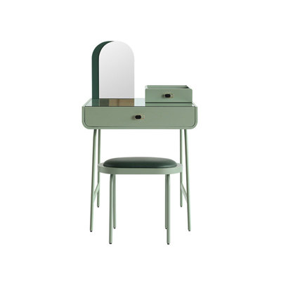 Bureau et coiffeuse minimalistes modernes avec miroir, 70 cm (27,56 po).