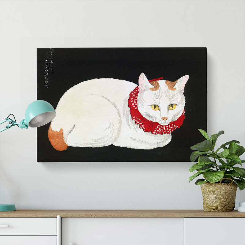 Cat by Takahashi Shotei - Wrapped Canvas, 40cm H x 60cm W x 3cm D