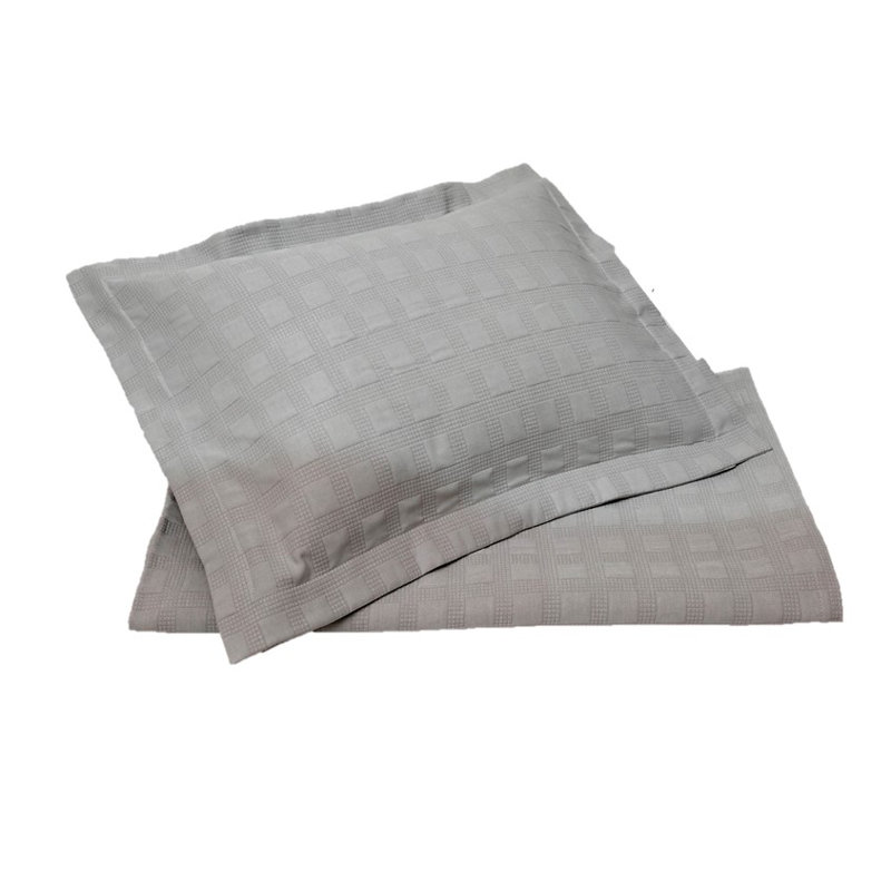 Modern & Contemporary Cotton Standard Coverlet, Gray, Queen
