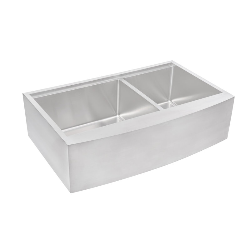 Évier de cuisine à double cuve campagne l 36 po x l 21 po enthous avec filtre à panier