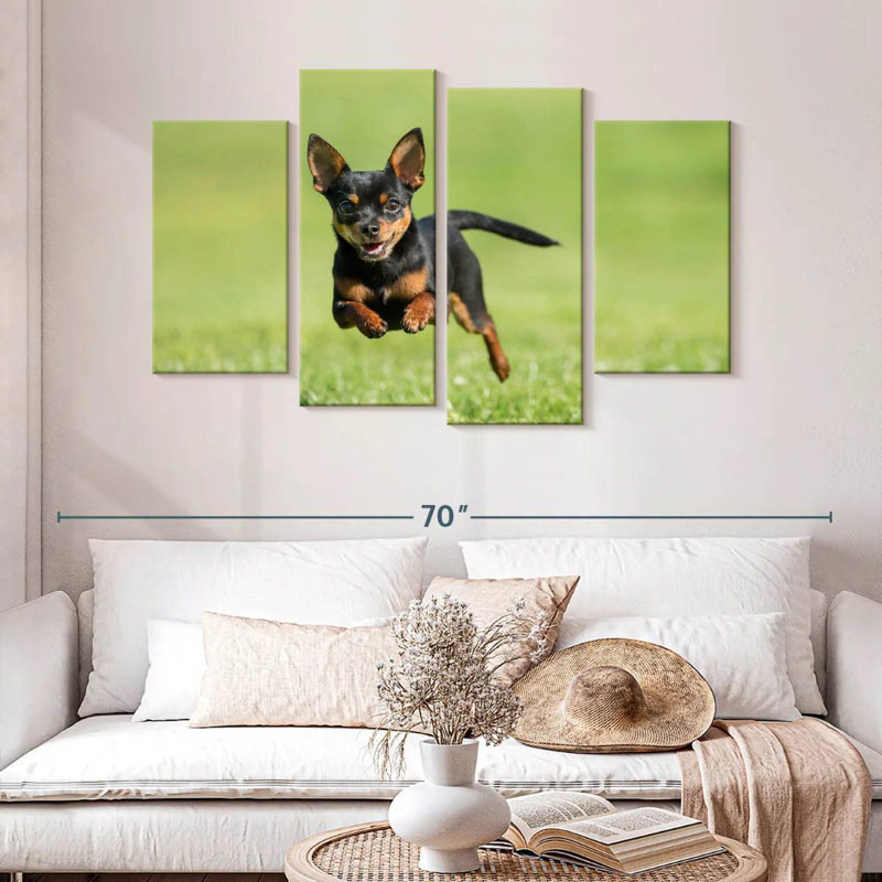 Brampt Sprinting Chihuahua, 32" H x 52" W