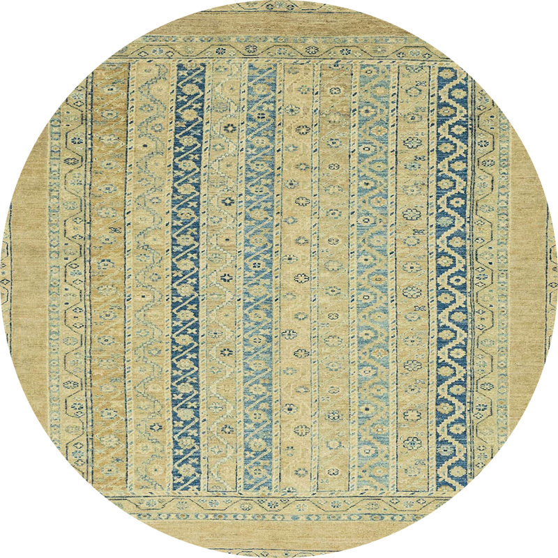 Abstract Indoor Rug, Round 3'