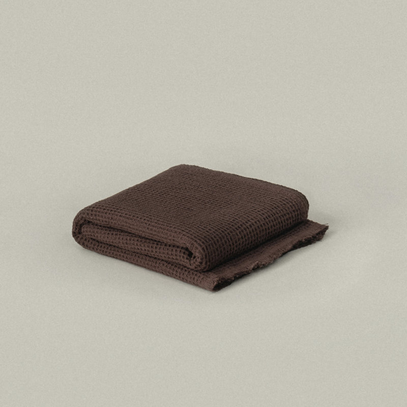 Serviettes gaufrées Everyday - Serviette de bain - Brun ombre, Brun