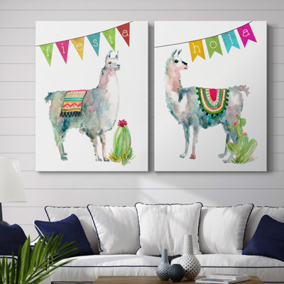 " Fiesta Llama I " 2 - Pieces
