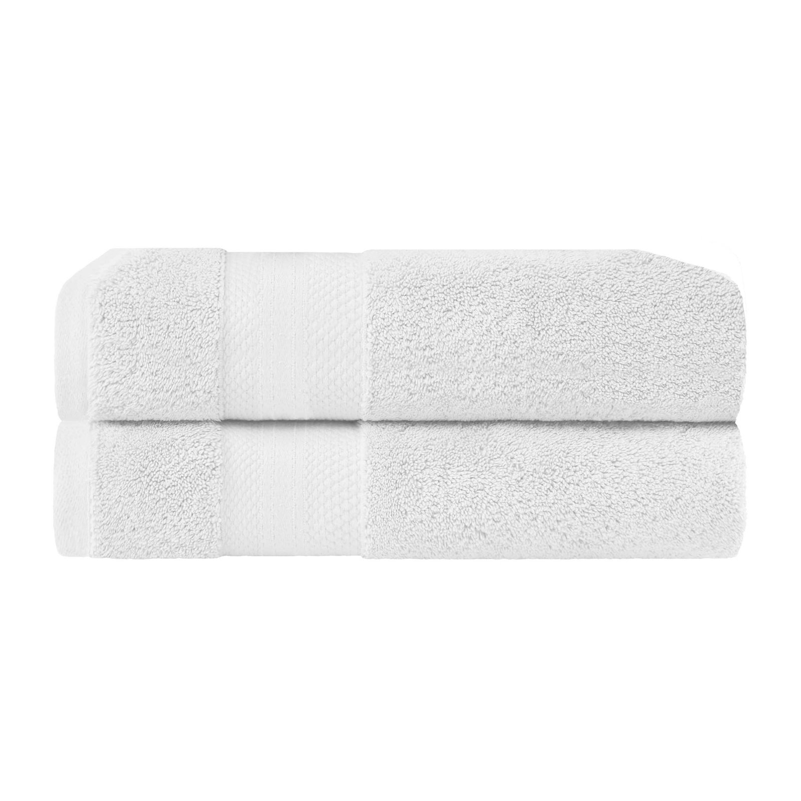 Finnian Ultra-Plush Heavyweight, 100% Turkish Towel Collection, White, Bath Towels - 2 Pack