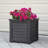 Lakeland Square Resin Planter with Water Reservoir-1947375408-1947375405
