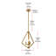 Luminaire suspendu géométrique 3 lumières Durgin-1696571177