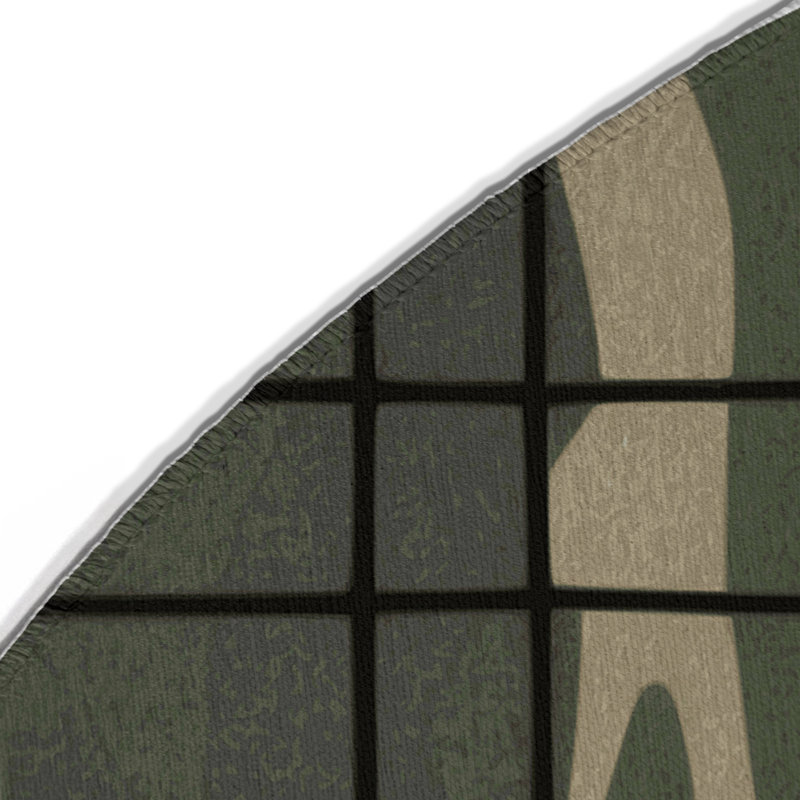 Tapis intérieur et extérieur Tactical Stitch, Rond 5 pi
