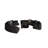 Black semi-circular arc negotiating sofa