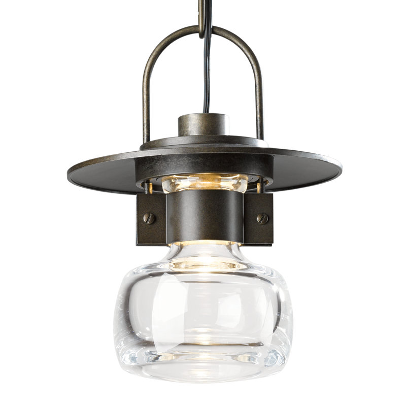 Mason 1 - Light Outdoor Pendant, Coastal Bronze, 10.6" H x 8.2" W x 8.2" D