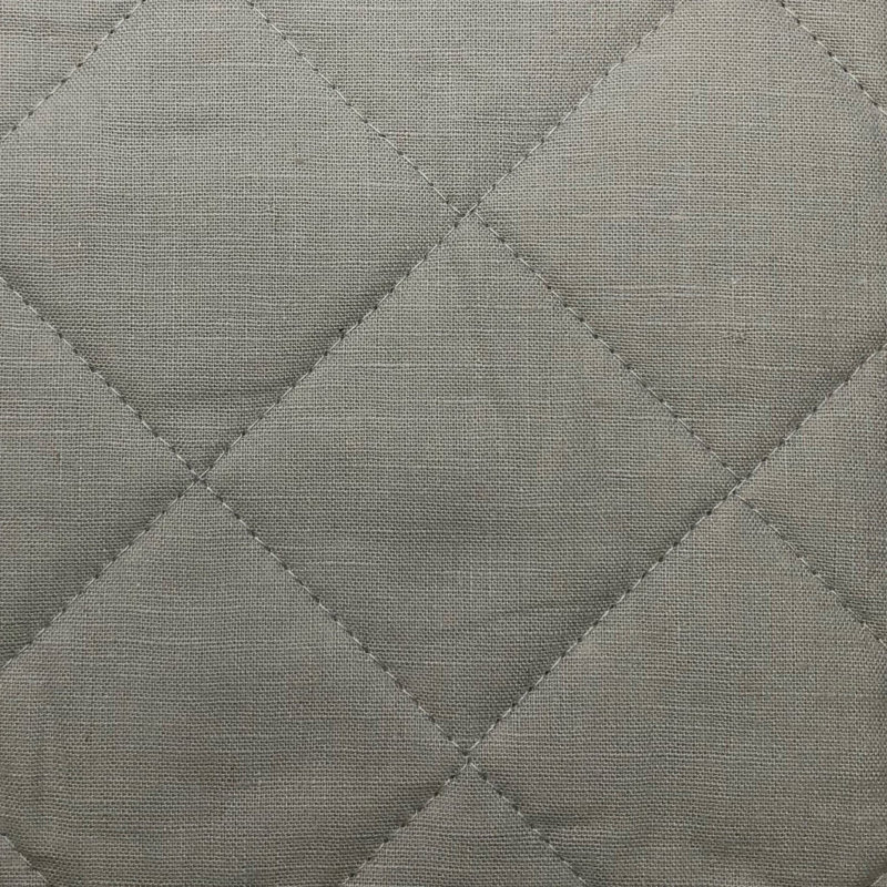 Courtepointe 1 pièce Diamond Linen, Gris, Courtepointe simple
